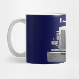 Peterbilt 1980s classic truck minimalist front Mug